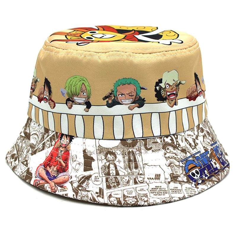 Anime One Piece Printing  Fisherman Hat Adult Outdoor Men And Women Sun H