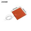 5V 12V 24V 220V Universal Silicone Heating Pad Waterproof Flexible Rubber Heater Mat with Adhesive for 3D Printer Heated Bed Engine Oil Pan Tank