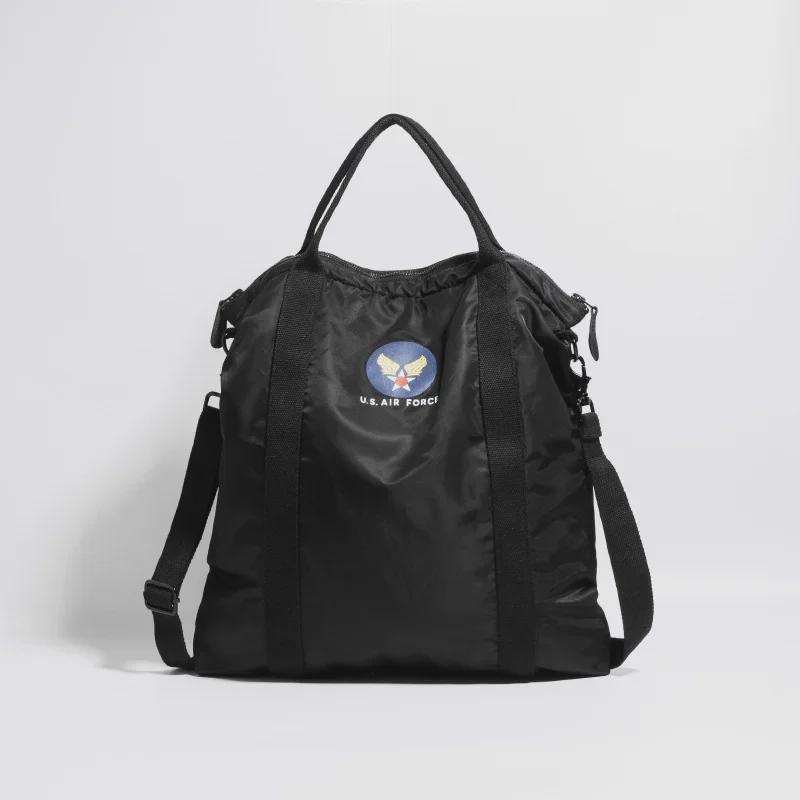 OKONKWO Retro-Umhängetasche für Pilotenhelme – vielseitige Hand-/Messengertasche für Motorräder.