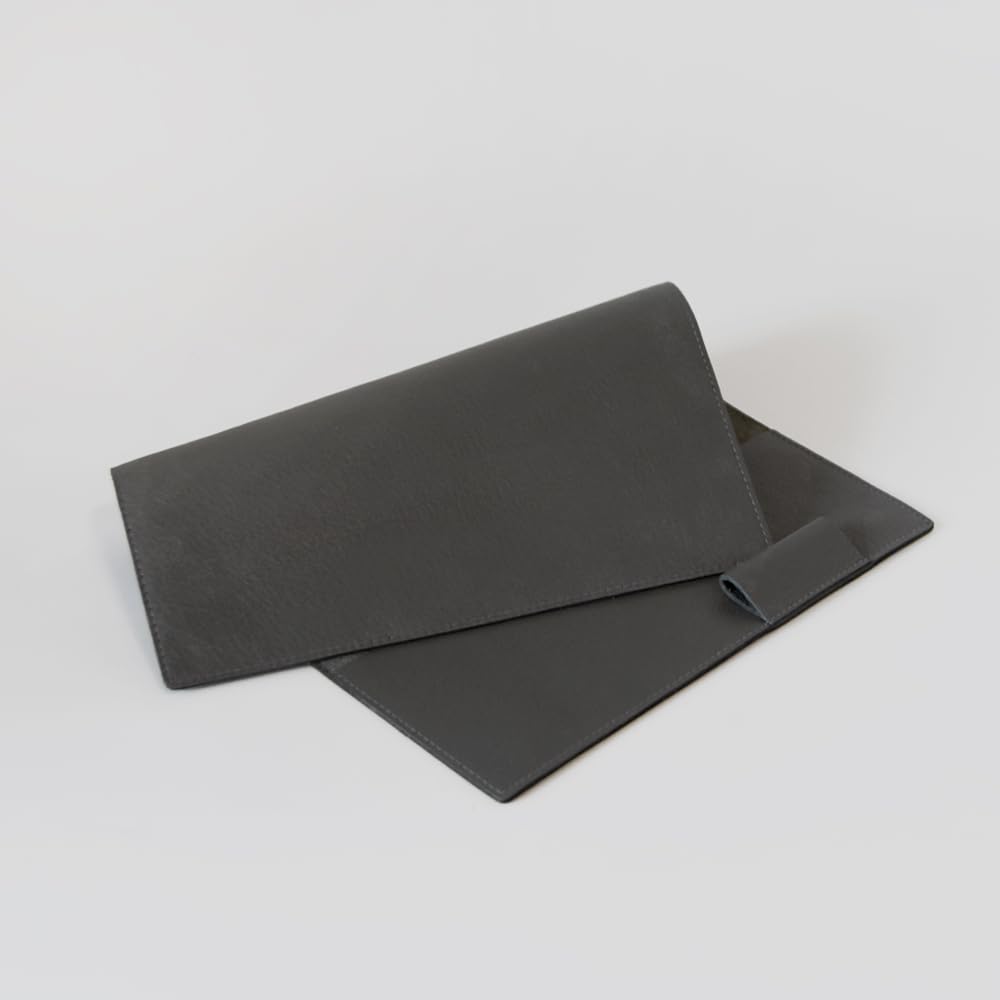 A5 size notebook cover with pen holder not (notebook included) (gray)