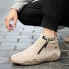 DAGY popular retro style Martin boots men's leather large size men's shoes high top wear-resistant outdoor rest