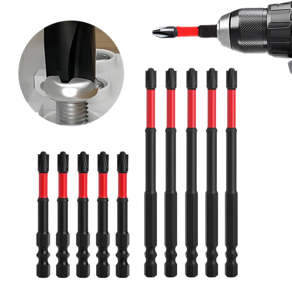 Electrician Screwdriver Bits 1/4" Hex Shank Multi-Tip Screwdriver Set for Electrical Maintenance