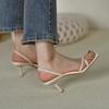 Stylish and Comfortable Women's Stiletto Sandals Spring and Summer High-end Simple Square Head Sandals Women