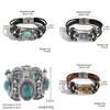 Fashionable Bohemian Ethnic Turquoise Beaded Bracelet Set For Women