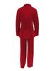 Elegant European & American Women's Solid Color Long Pants Two-Piece Set