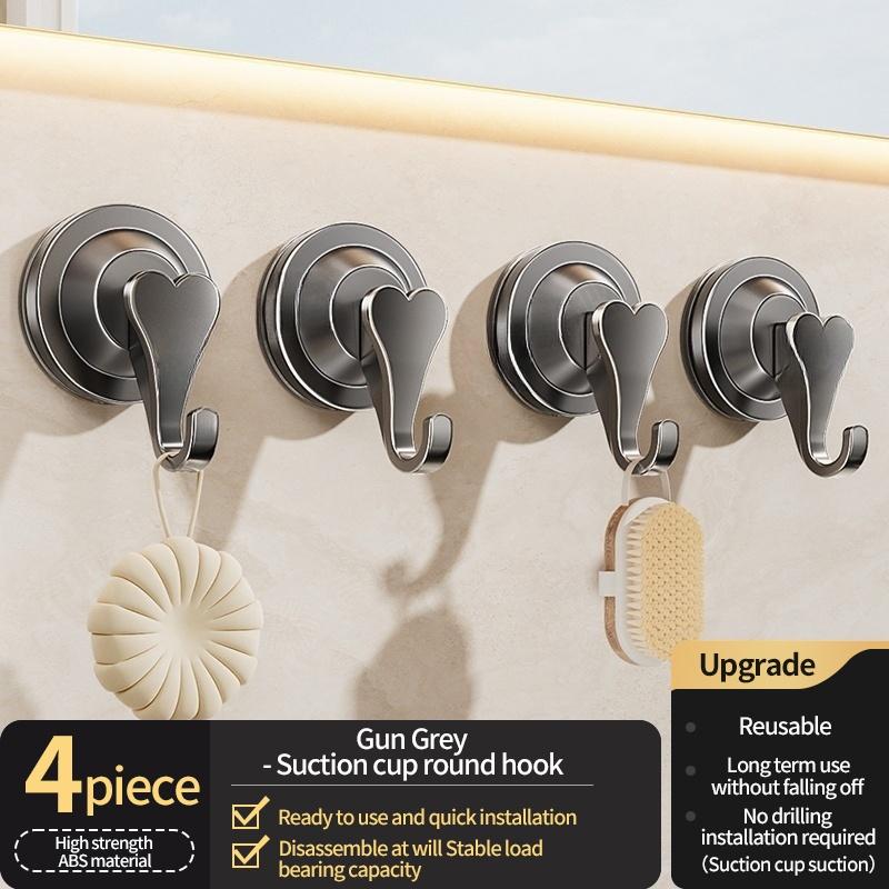 No Need To Drill Suction Cup Door Coat Hook Adhesive Hooks Row Hook, Key hook, Kitchen Hook, Storage Rack Clothes Hook