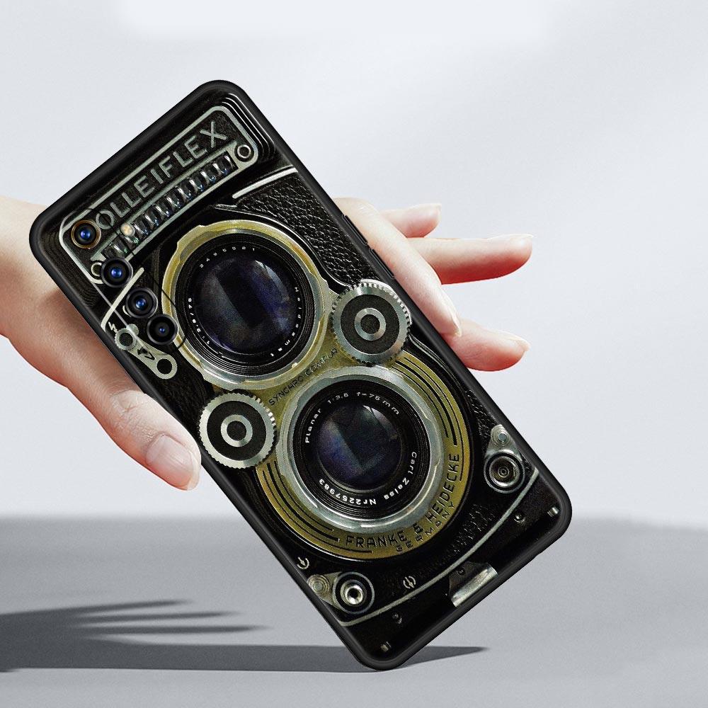 Retro Camera Case For Realme C67 C63 C55 C53 C35 C25 C21 GT 2 3 5 6 10 11 12 13 Pro Plus 5G Soft TPU Phone Cover Fundas Capa Bag