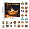 2025 Halloween Countdown Calendar 24PCS Acrylic Ghosts Bubble Bath Decorations Horror Ghosts Reading Books Advent Calendar