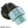IBC Tank Adapter S60X6 To MDPE Elbow Pipe Fitting 32mm Garden Hose Faucet