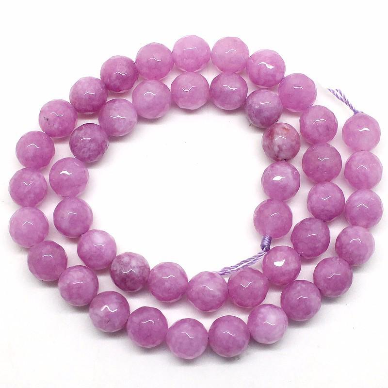 4/6/8/10/12 мм Натуральный граненый розовый зеленый халцедон Нефритовый ...