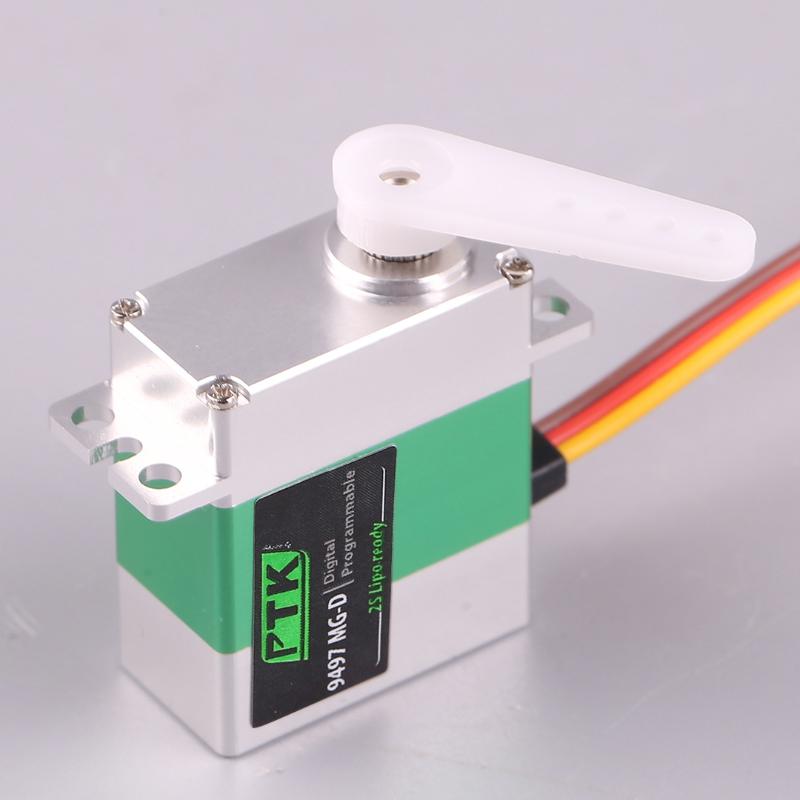 1 Set Ptk 9497 Mg-D Micro Digital Servo Servos Metal Steering Gear Coreless Motor Rc Cars Airplane Fixed Wing Helicopter Parts