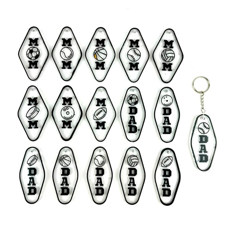Rhombus Resin Mold DIY Jewelry Casting Mold Resin Keychain Mold Pendant Charms Mold with Hole Mother's Day Silicone Mold
