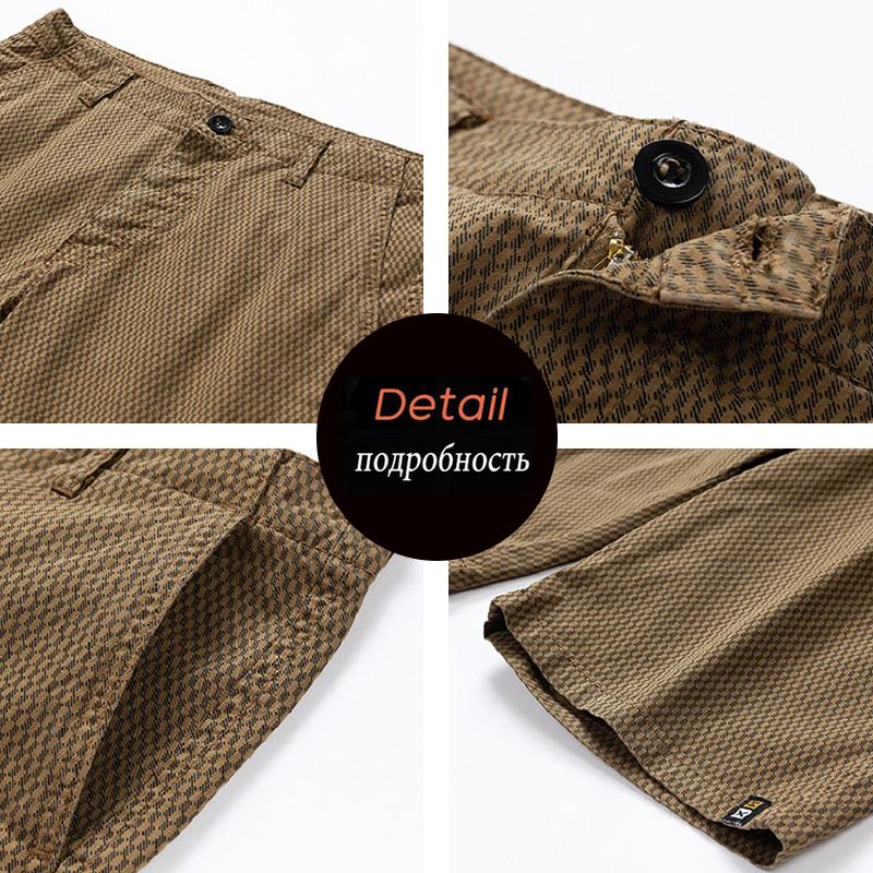 Men Summer Cotton Cargo Shorts Men Multi Pocket Breathable Casual Jogger Short Tactical Casual Short Male
