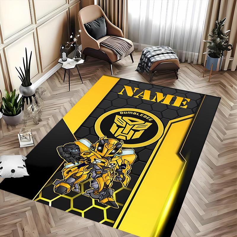 Custom personalization Bumblebee Area Rug - Perfect For Kitchen, Bathroom,Laundry Room Decor Large Size Available,Gift All Seasons