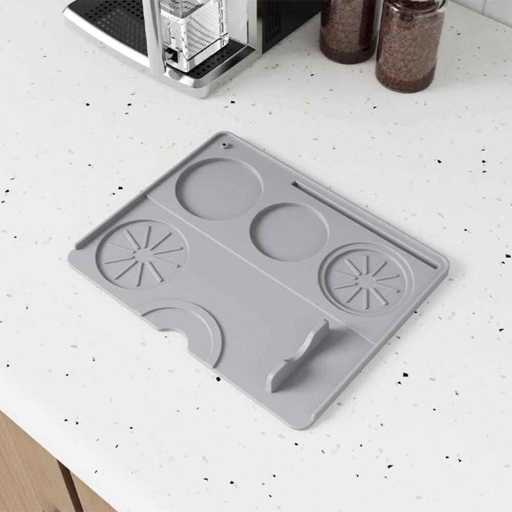 Heat Resistant Coffee Machine Silicone Mat Anti-slip Coffee Bar Mat  Dining Table
