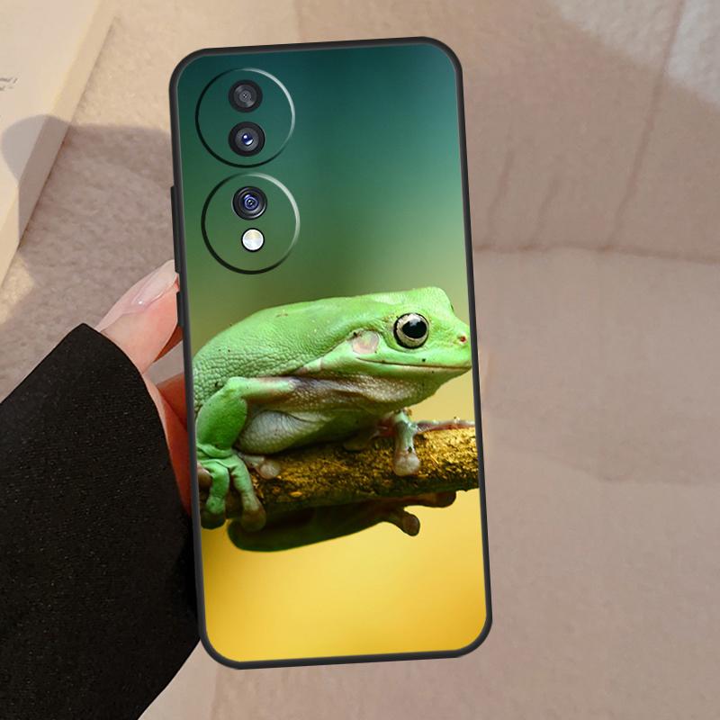 Green Frog Wildlife For Honor Magic 7 6 5 Lite V5 Case For Honor 400 Pro 200 50 70 90 X8a X8b X9a X9b X9c Cover