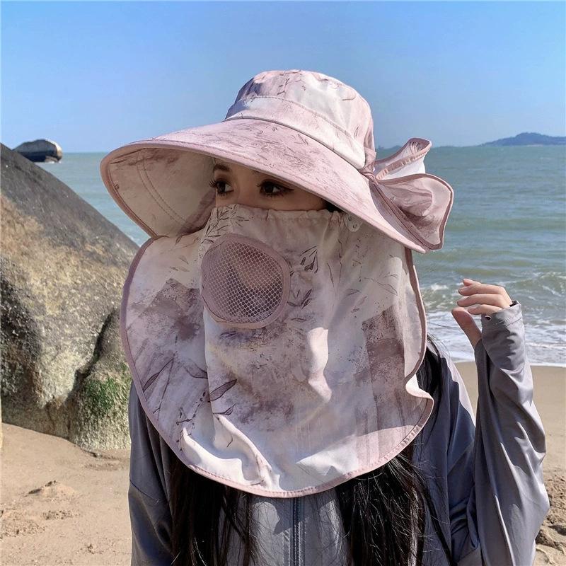 

Панама Літні Капелюхи Для Жінок Захист Обличчя Дихаюча Шия Захист Від Сонця На Відкритому Повітрі Захист Від Сонця Капелюх Від Сонця Сонячний Капелюх Козирок 56-58cm