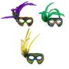 Elegant Detachable Feather Masquerades Mask Sparkling Sequins Lightweight Comfortable For Dances And Night Celebrations