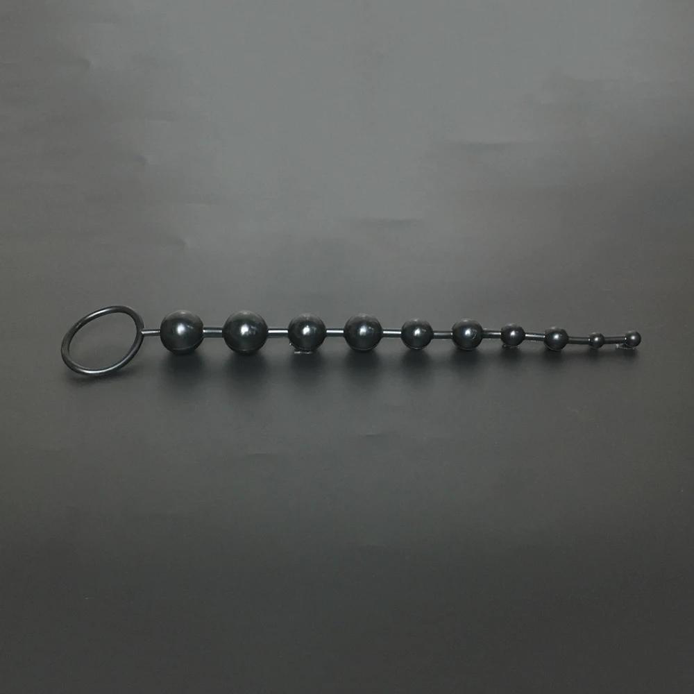 Margele dop anal din cauciuc moale Orgasm lung Vagin Clitoris Inel de tragere Minge Jucării pentru fund pentru adulți Femei Bărbați Stimulator Accesorii sex