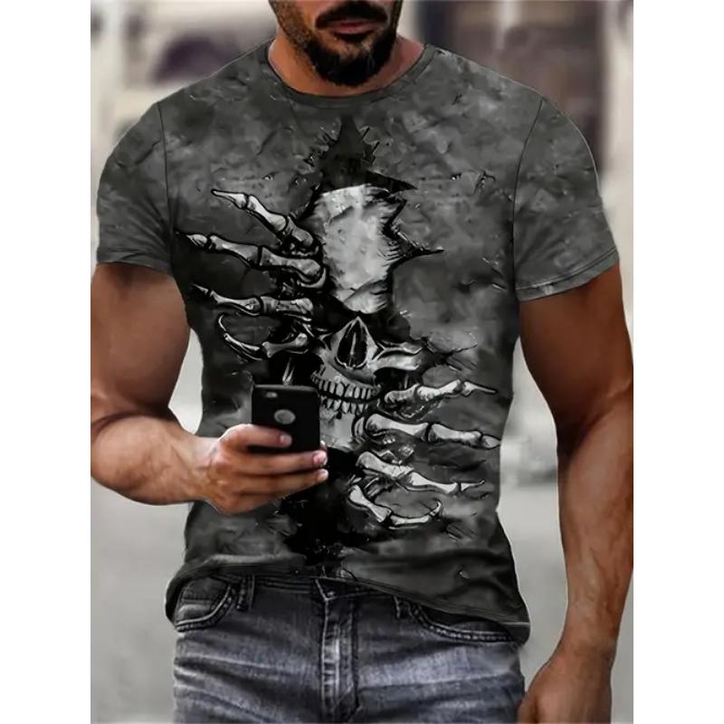 Fashion 3D Print Men Short Sleeve Round Neck T-Shirt Plus Size Tee Summer Casual Tshirts