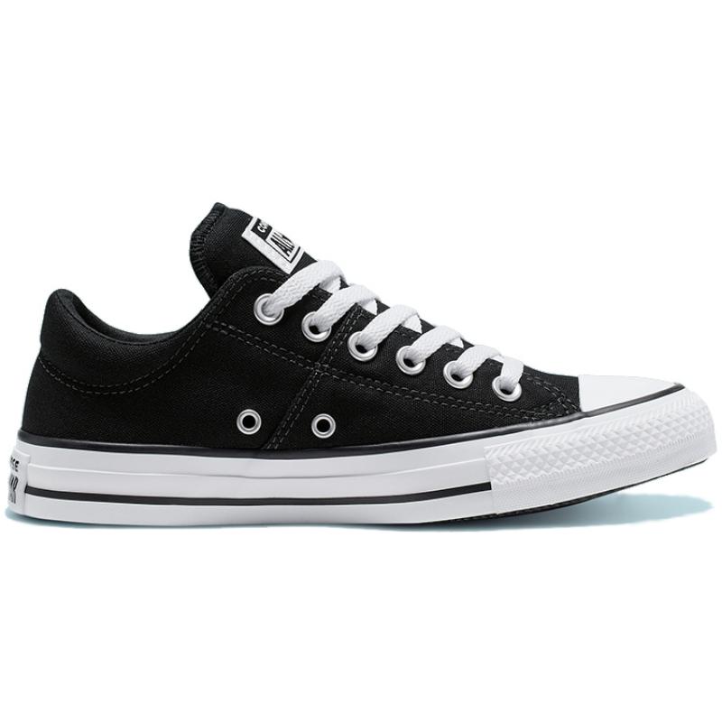 Converse Chuck Taylor All Star Madison Low Top Lace-up Low Top Espadrilles Women's Black & White