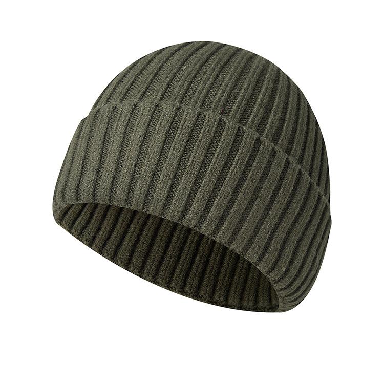 Thickened Knitted Hat Autumn and Winter Warm Wool Hat Outdoor Sports Cycling Hat Cold Hat