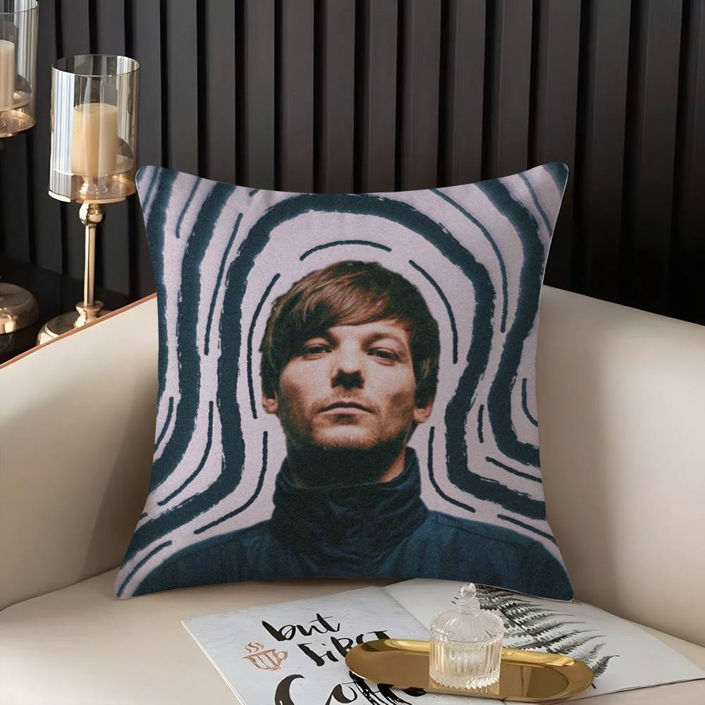 Louis Singer Tomlinsons Pillow Case Home Dorm Chair Back Short Plush Double-sided Printing Office Nap Time Cushion Cover