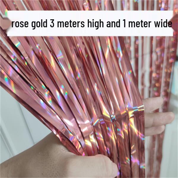 Laser Fringe Backdrop & Tinsel for Party or Event Decoration