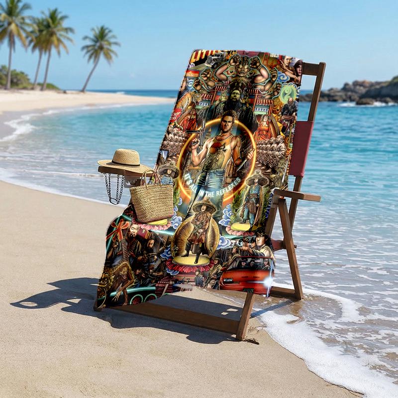 Big Trouble Little China Fashion Beach Towel: Ideal for Summer Adventures Soft, absorbent and quick drying suitable for swimming and bathing