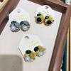 French Elegant Hollow Rose Blossoms Pearl Stud Earrings New Light Luxury Jewelry Fashion Accessories for Womens
