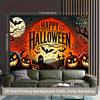 1 piece of 2D background fabric, Halloween pumpkins and background fabric are suitable for the living roomzyc