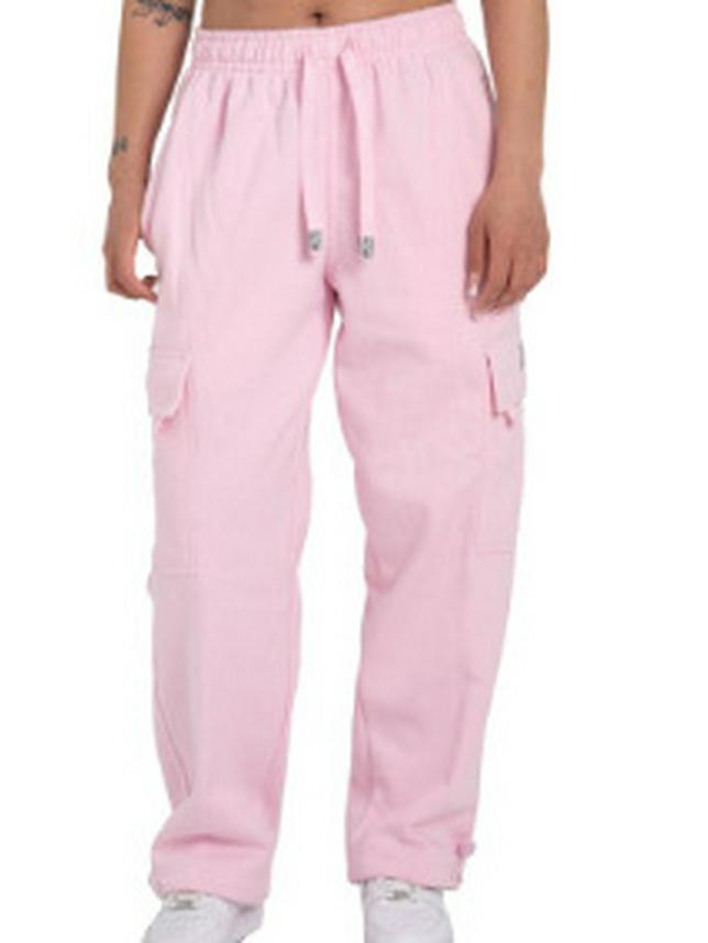 TrendVibeCN 2024 Heren Sport Casual Broek met Meerdere Zakken en Koord, Losvallend met Boorden Size XL