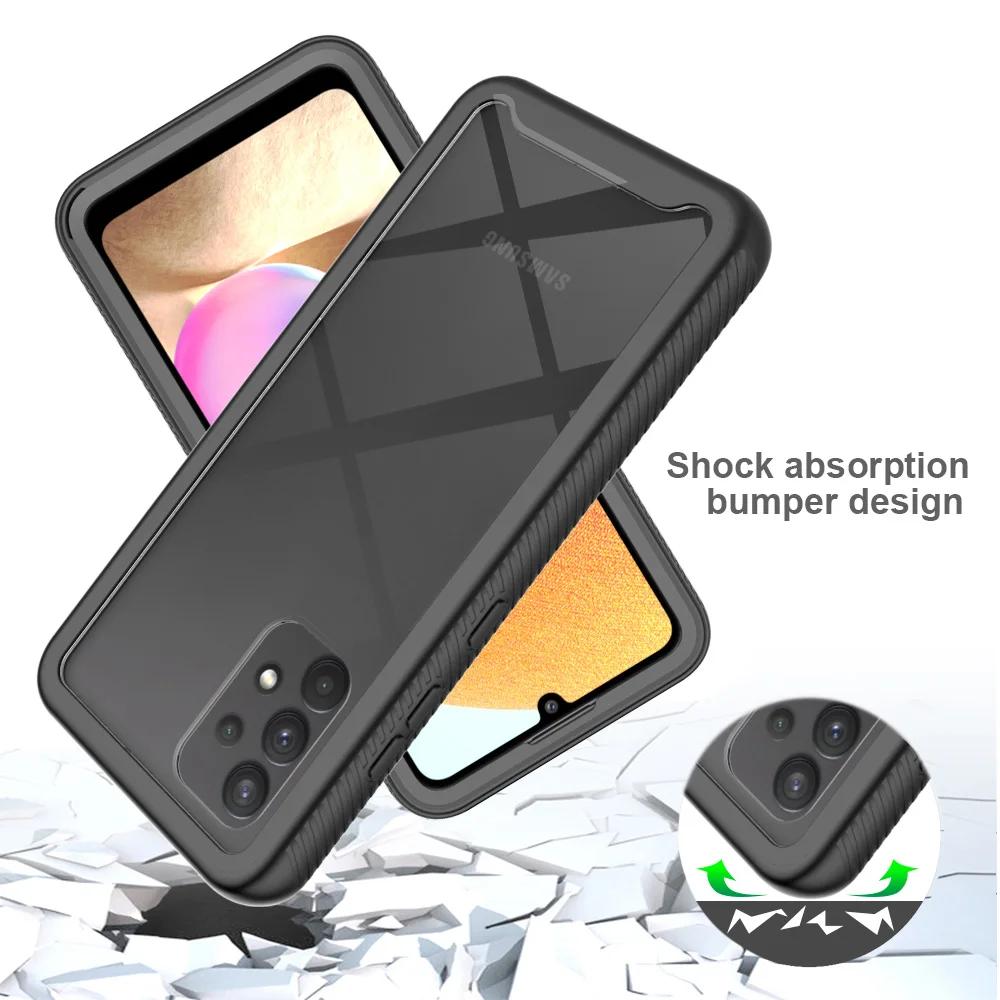 Hybrid Rugged Armor Shockproof Case For Samsung Galaxy A12 A32 A52 A21s A51 A71 A50 A50s TPU Plastic Back Cover Fundas