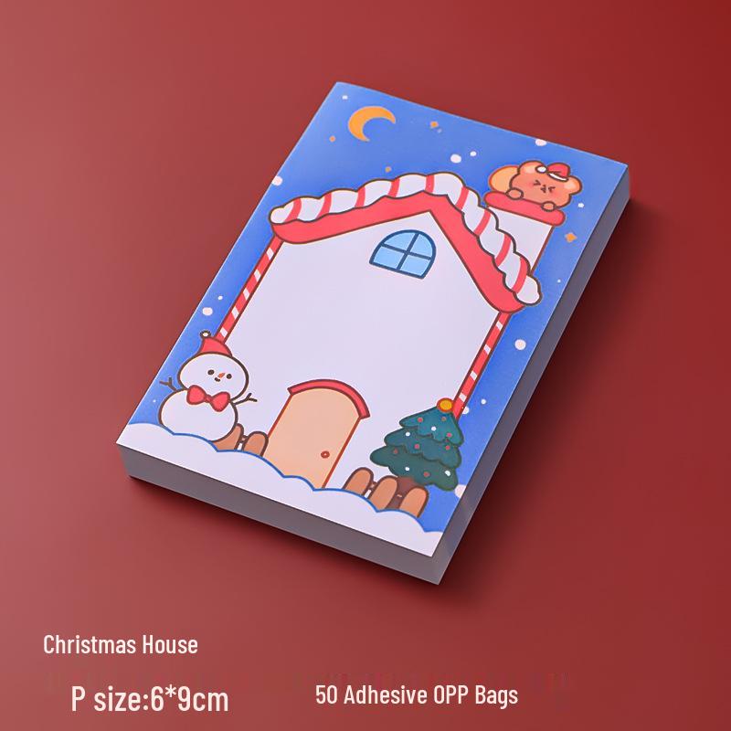 

Мультяшный Дед Мороз Рождественский блокнот для заметок - Клейкие заметки для студентов и офиса