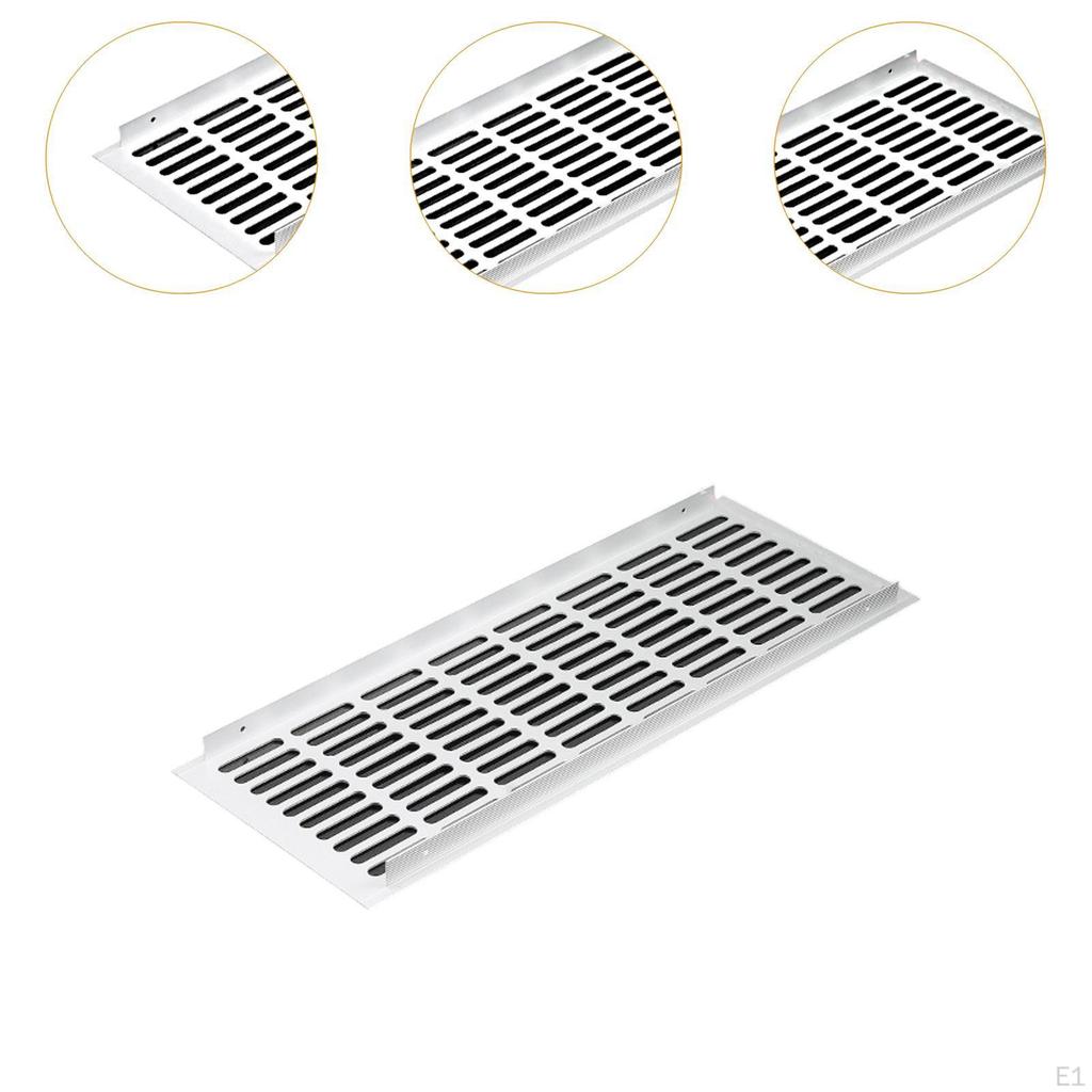 Door Vent Aluminum Alloy Efficient Interior Ventilation Grill for Cabinet Bathroom Kitchen