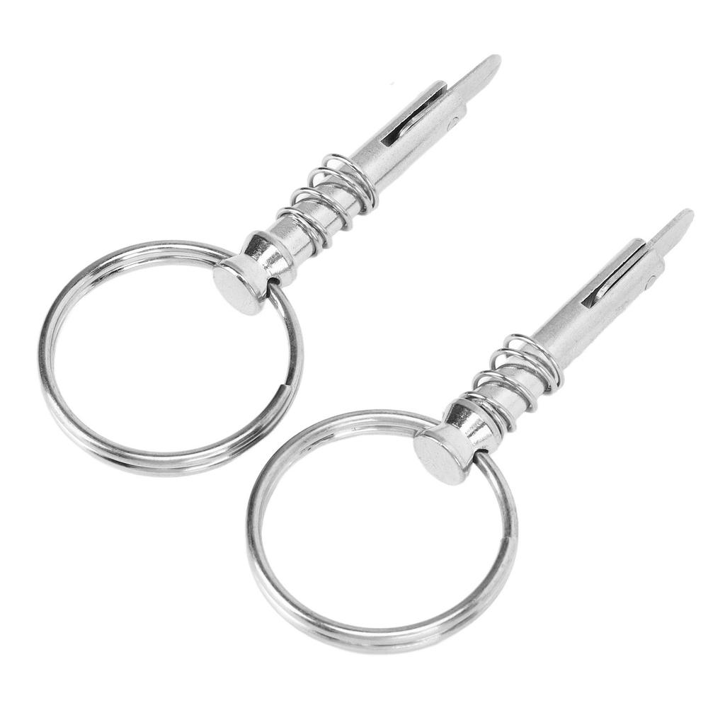 2 Pcs Quick Release Pin Stainless Steel Marine Hardware Boat Bimini Top Pin for Shipbuilding