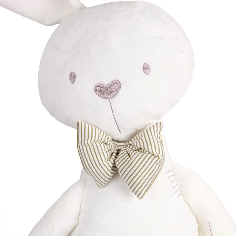 BBSKY Baby Bow Long-Legged Rabbit Large Soothing Sleep Companion Doll