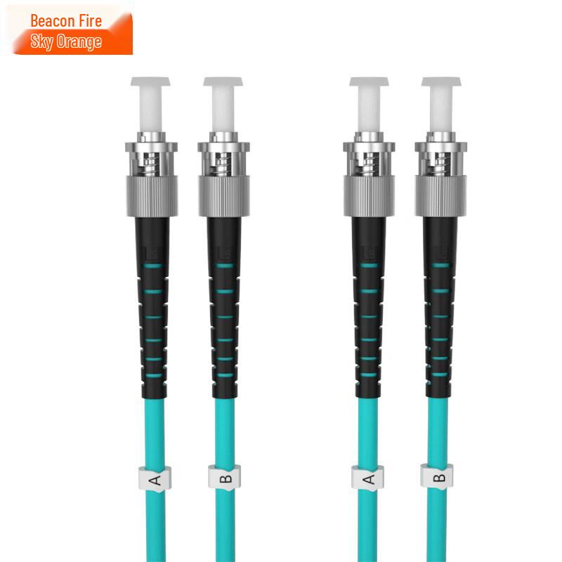10G OM3 Multimode Fiber Optic Patch Cord ST-ST
