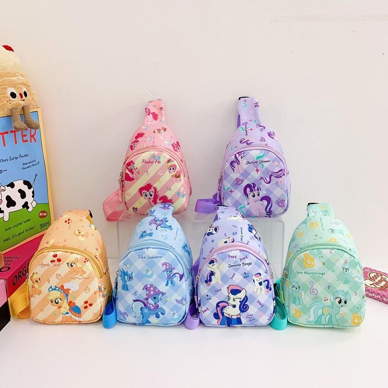 Unicorn Kids Whimsical Chest Bag Ultra Lightweight Nylon Backpack For Everyday Adventures