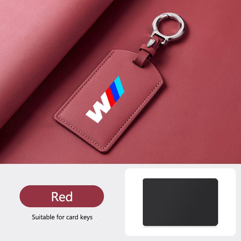 BBIV3 Leather M-Styling Car Smart NFC Card Key Case Cover Shell For BMW M3 M5 M4 Series X1 X3 X5 X6 X7 535le Keychain Auto Accessories
