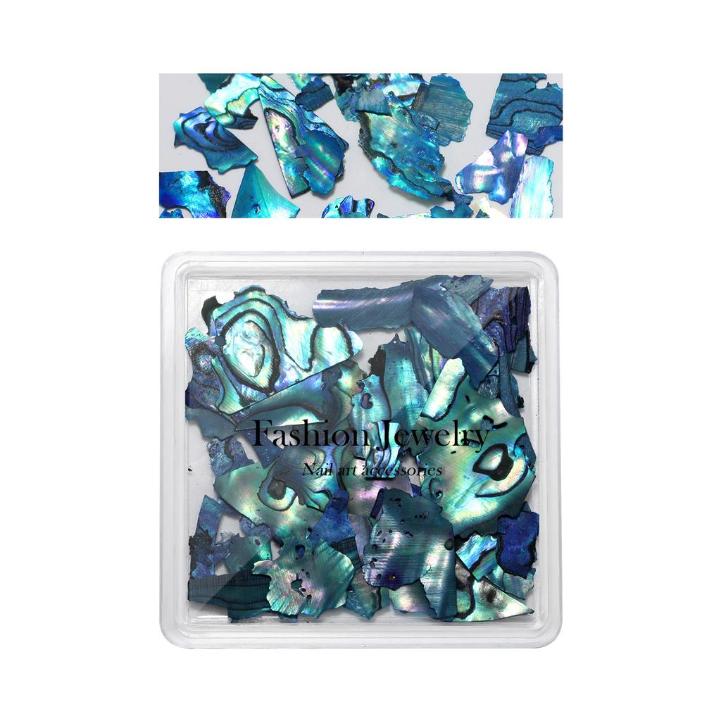 Irregular Nail Art Decals Fake Nails Decorations Glitter Shell Decal DIY Manicure Ornaments Ongles Nail Charms Decor