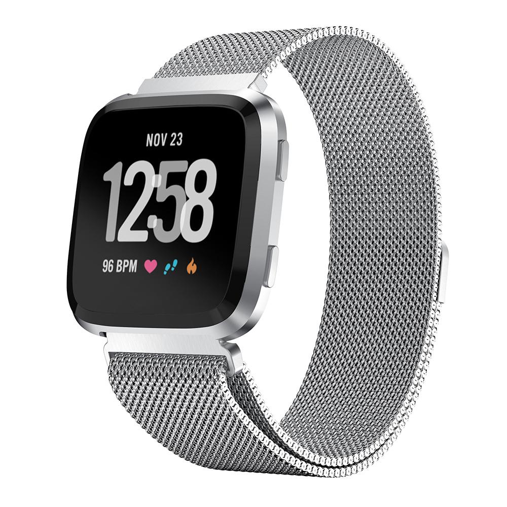 For Fitbit Versa Stainless Steel Milanese Magnetic Watch Band Wrist Watch Strap Replacement