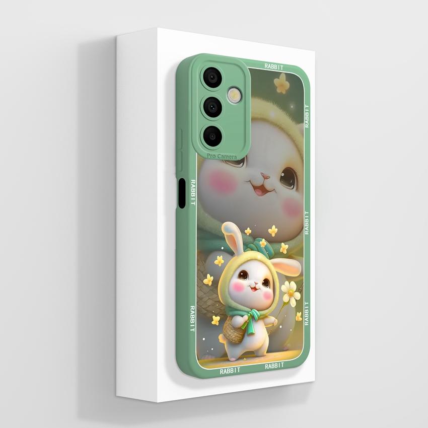 For Samsung Galaxy A15 A16 A14 M15 M16 F13 F15 Cover Case Cute Cartoon Astronaut Pattern Liquid Silicone Anti Drop Protective Shell For Samsung Casing