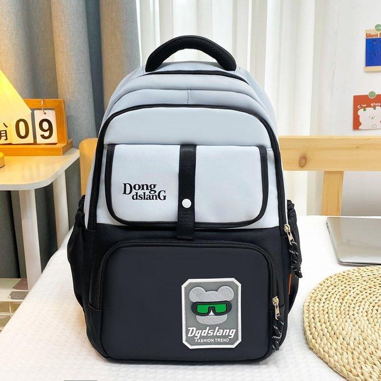 Schoolbag new Korean version ins lightweight load reduction wear-resistant versatile large-capacity schoolbag junior high school high school student