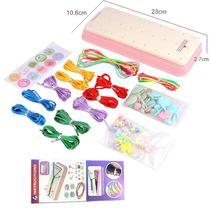 Hand Rope Knitter Toy Children's Handmade DIY Elastic Hand Rope Bracelet Making Set
