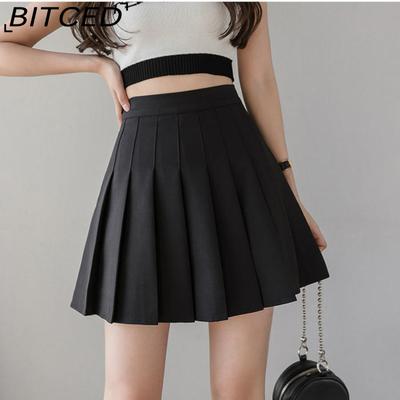 Dámska móda Ležérna Jednofarebná Potlač Letná Jarná Sukňa