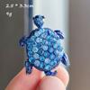 Vintage Rhinestone Cute Cartoon Turtle Animal Brooches For Women Men Coat Clothing Accessories Brooch Pins Party Jewelry Gifts