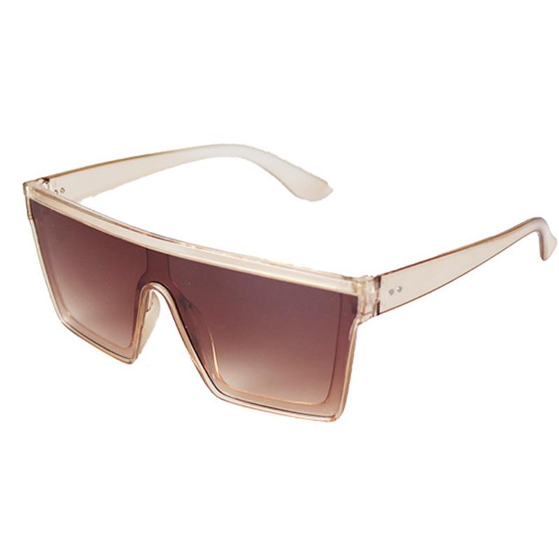 Extra large sunglasses for men and women, flat top square fashionable sunshade hat UV400