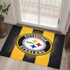 Tappeto in Cristallo di Velluto Design Pittsburgh Steelers Accogliente Non?Tappeto Stampato Antiscivolo per Camera da Letto Soggiorno Ingresso