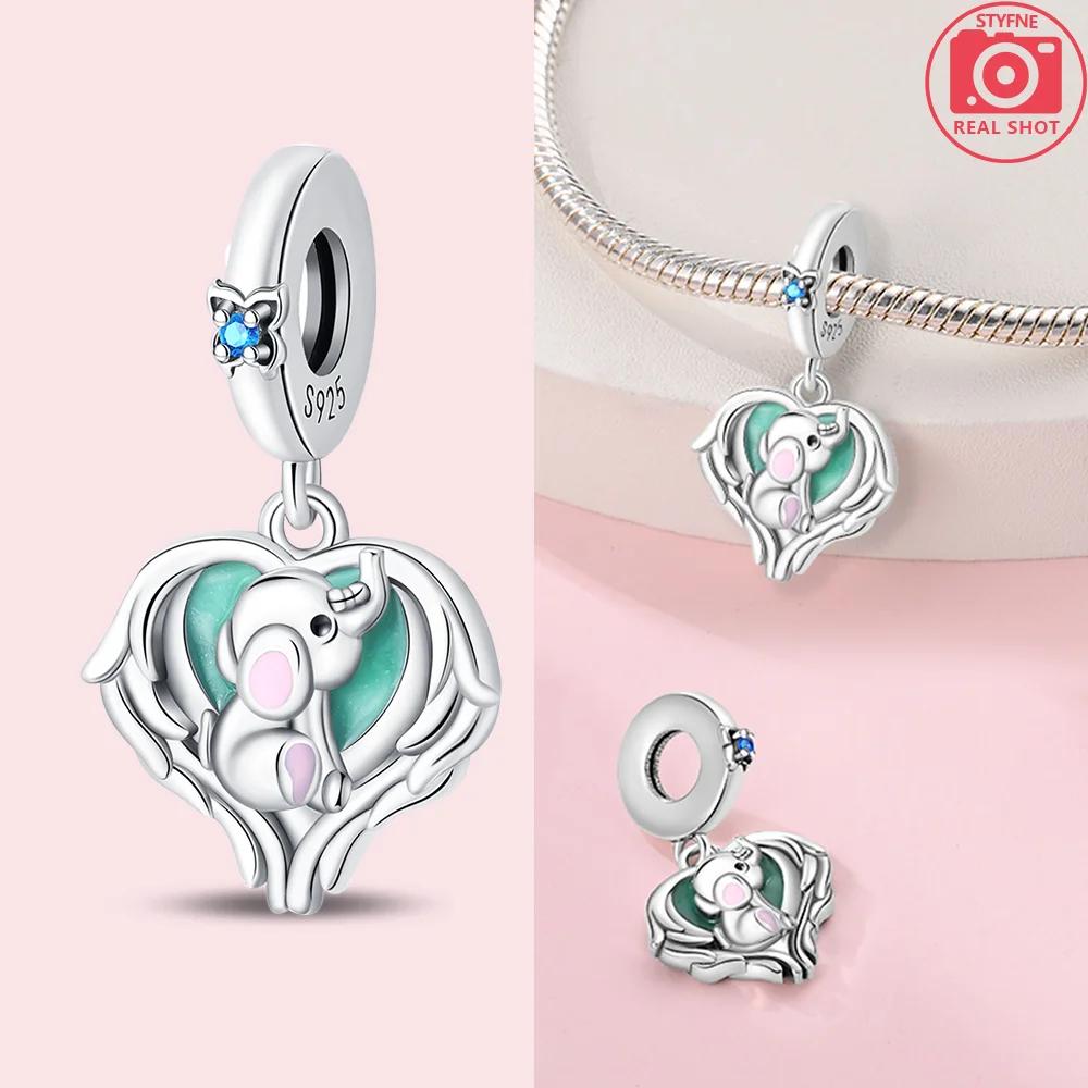 Kupferrot Schlange Zirkon Eichhörnchen Tier Elefant Perle Passend Armband Original Schmuck DIY Zubehör Frauen Zartes Geschenk